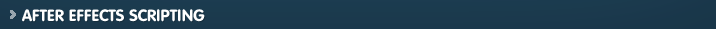 After Effects Scripting