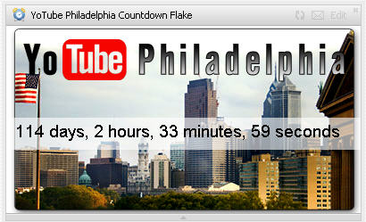 YoTube Philadelphia Countdown Flake