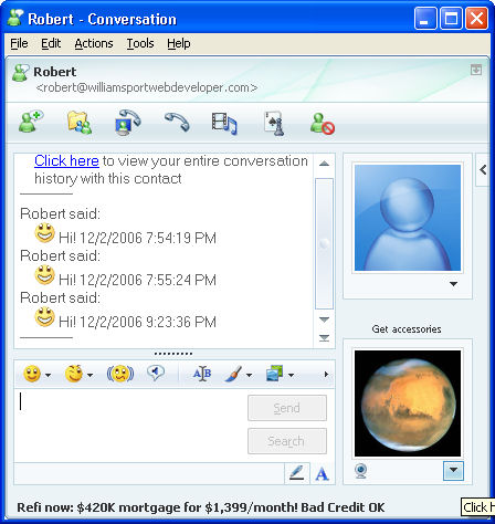 Example of a conversation