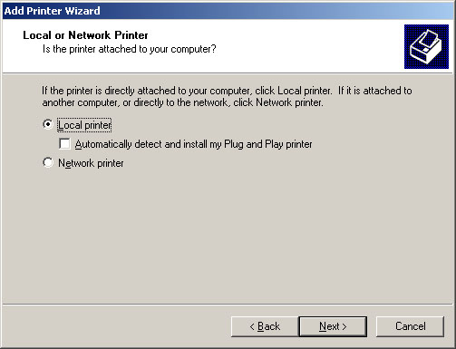 Local or Network Printer